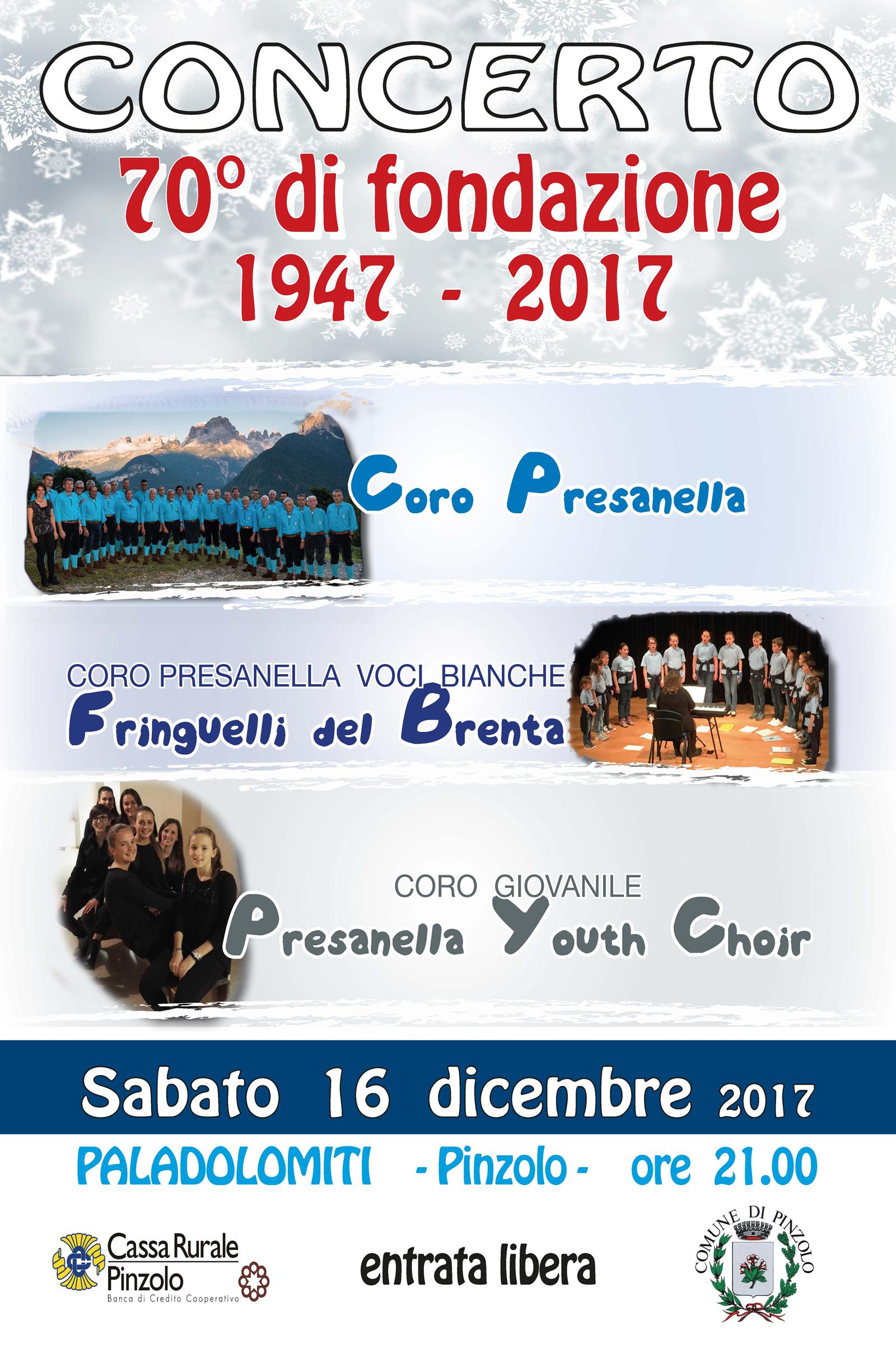 manifesto 70 coro Presanella