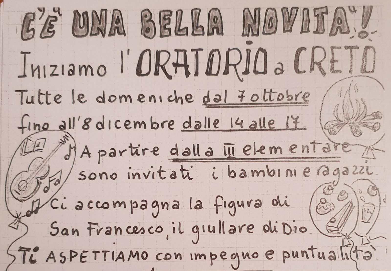 Limmagine di invito alloratorio