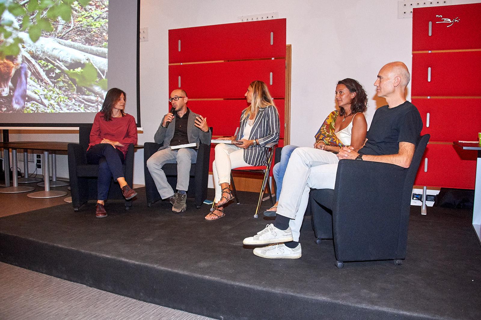 11 agosto 2018 Presentazione del libro. Gli autori e Chiara Grassi - Foto Bisti