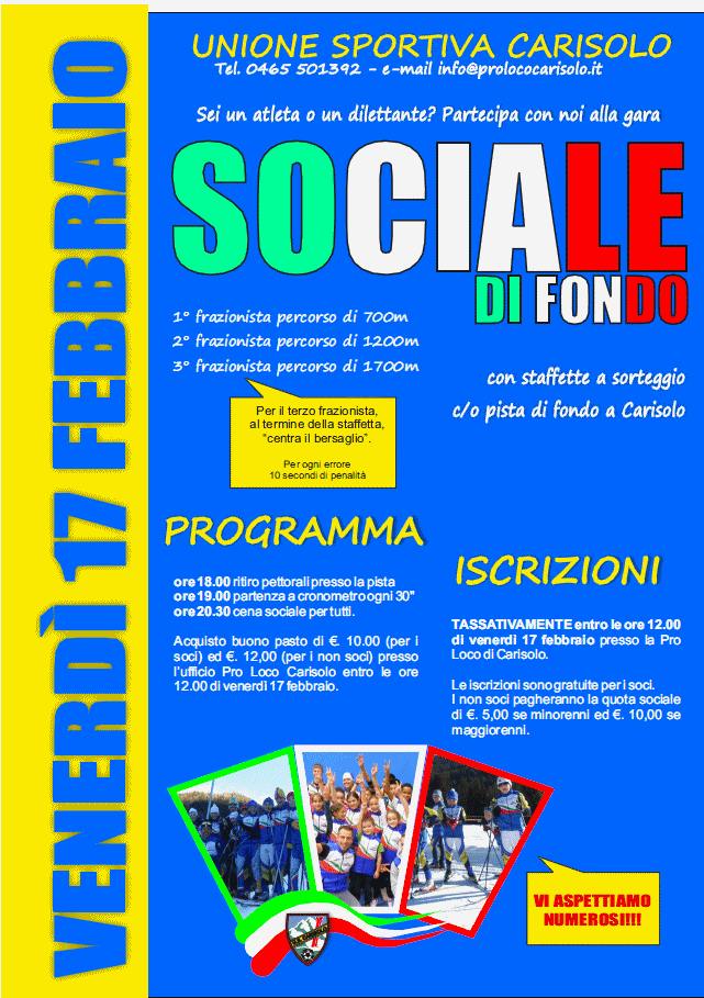 Us CArisolo gara sociale