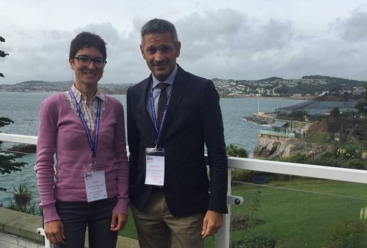 Il Presidente Joseph Mase  e la geologa Vajolet Mase  a Torquay - settembre 2016