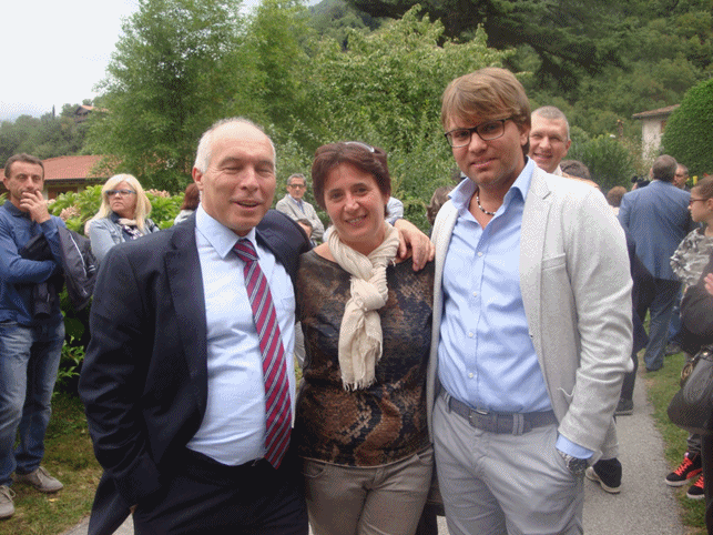 Luca Mezzi con il Senatore Panizza e la consigliera Ersilia Ghezzi