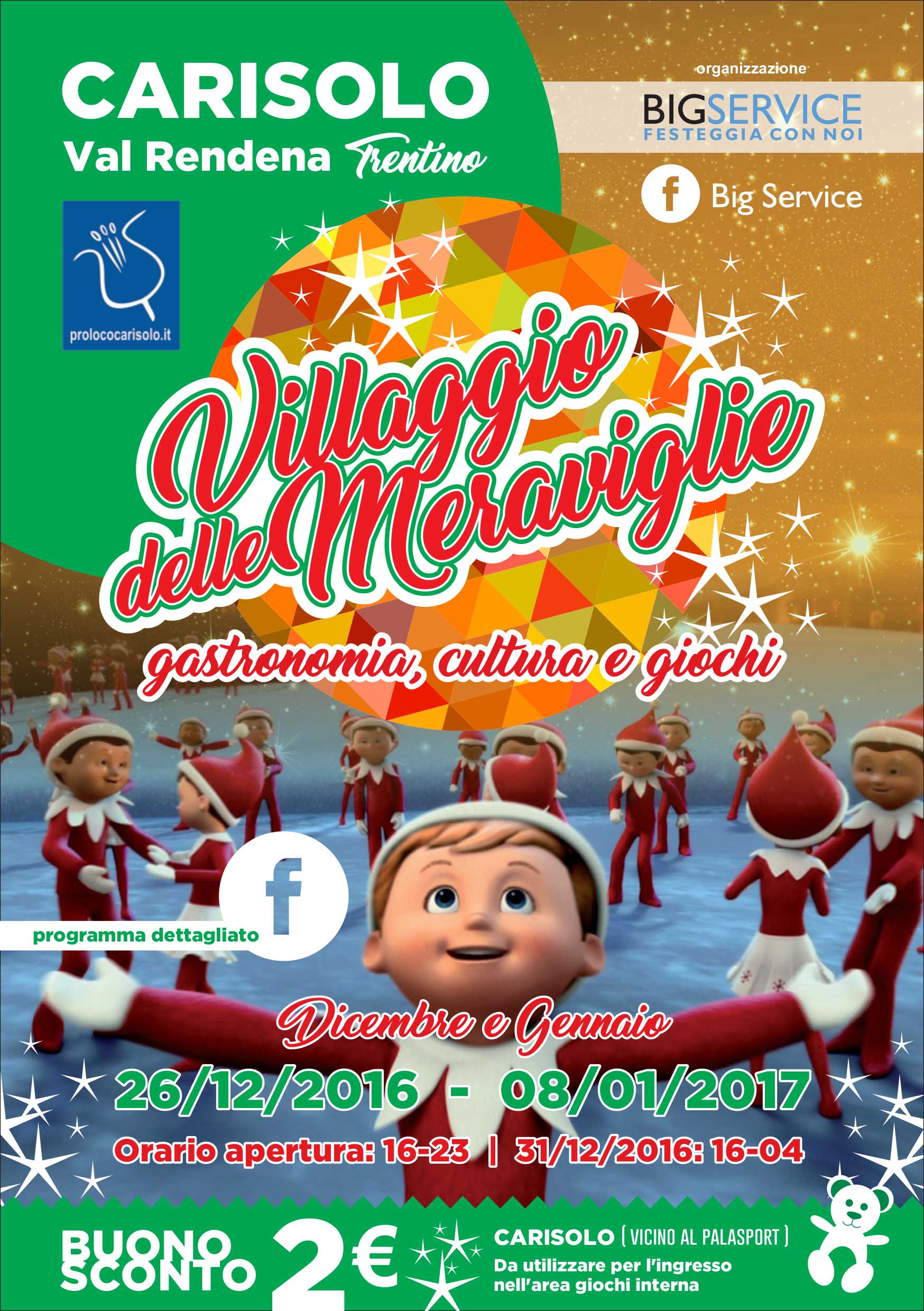 Volantino A5 Villaggio delle Meraviglie  - Carisolo 1