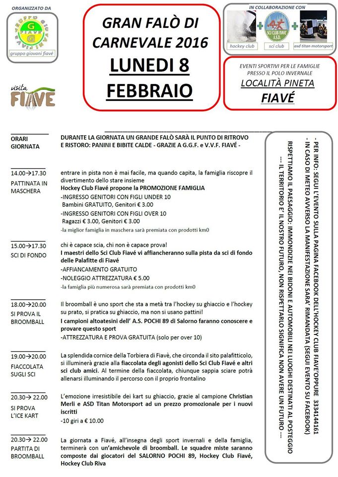 gran falò di carnevale