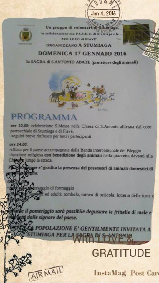 Sagra di S.Antonio Abate a Stumiaga