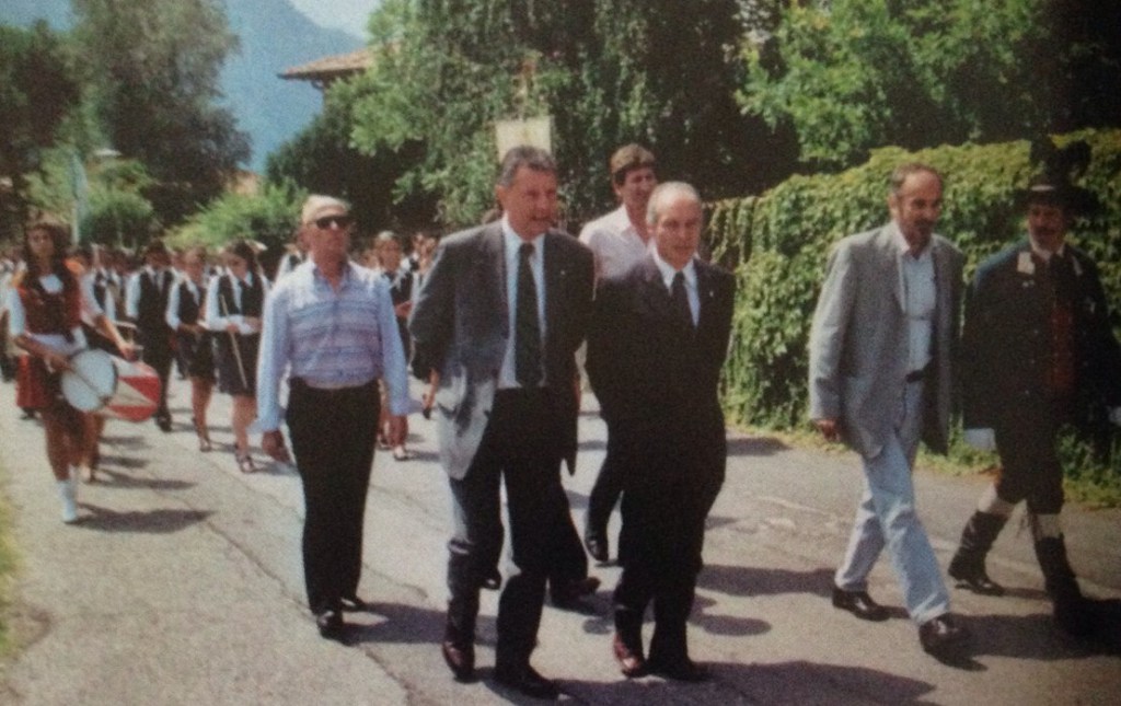 Giornata del Minatore anfo, con Franco Panizza - foto archivio
