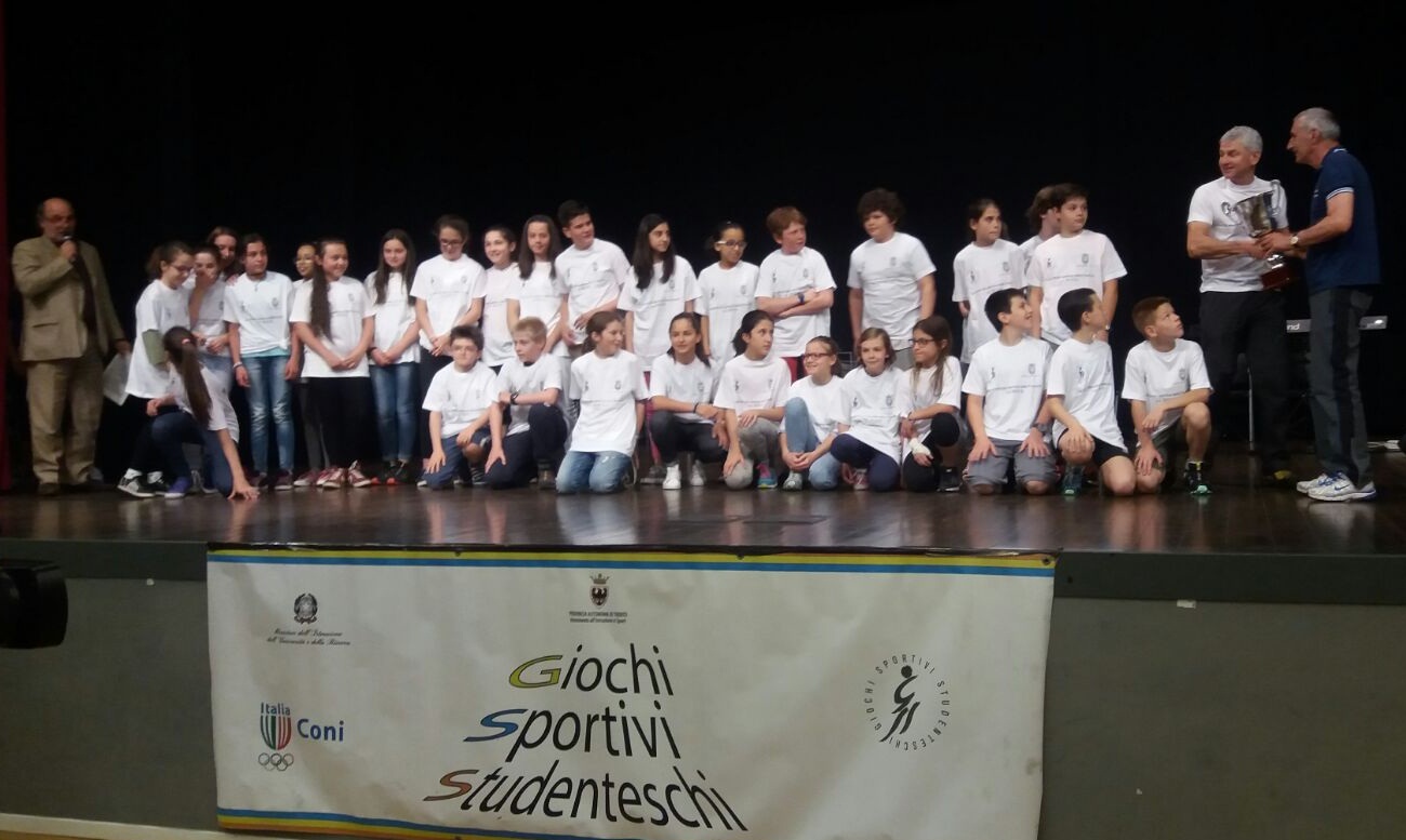 Istituto Comprensivo di Tione è la scuola più sportiva della Provincia di Trento. questa mattina le premiazioni a Vezzano