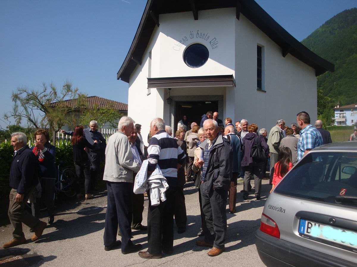Storo messa domenicale a Ca Rossa. La funzione nella Chiesetta di Santa Rita potrebbe avere una cadenza mensile