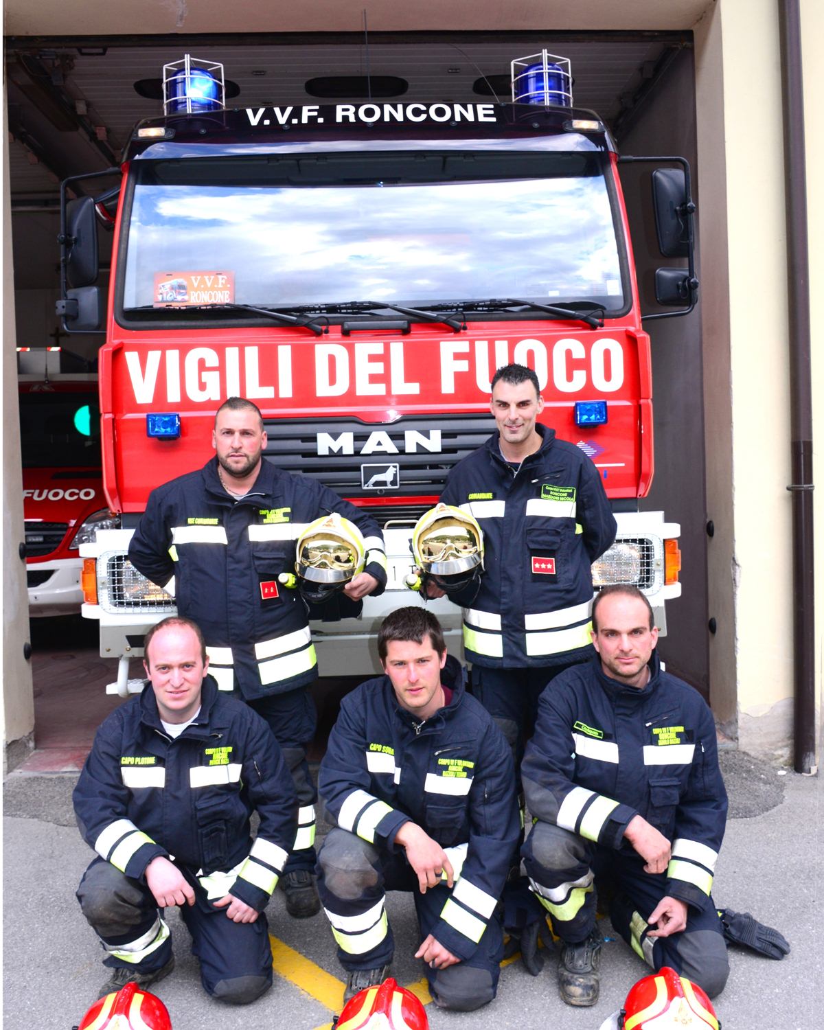 vigili del fuoco di Roncone 2016