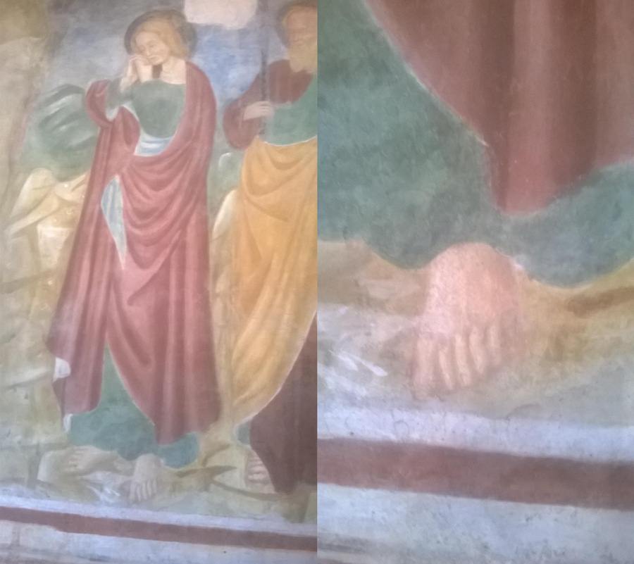 san giovanni carisolo baschenis particolare piede