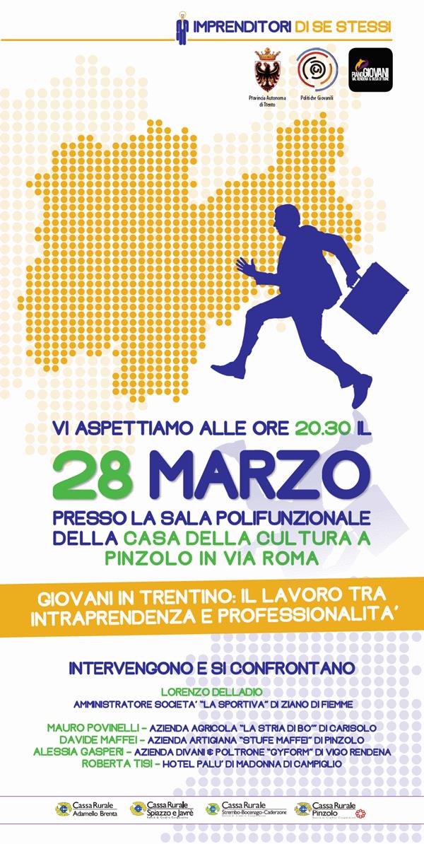 A Pinzolo giovani e lavoro tra intraprendenza e professionalità piano giovani b