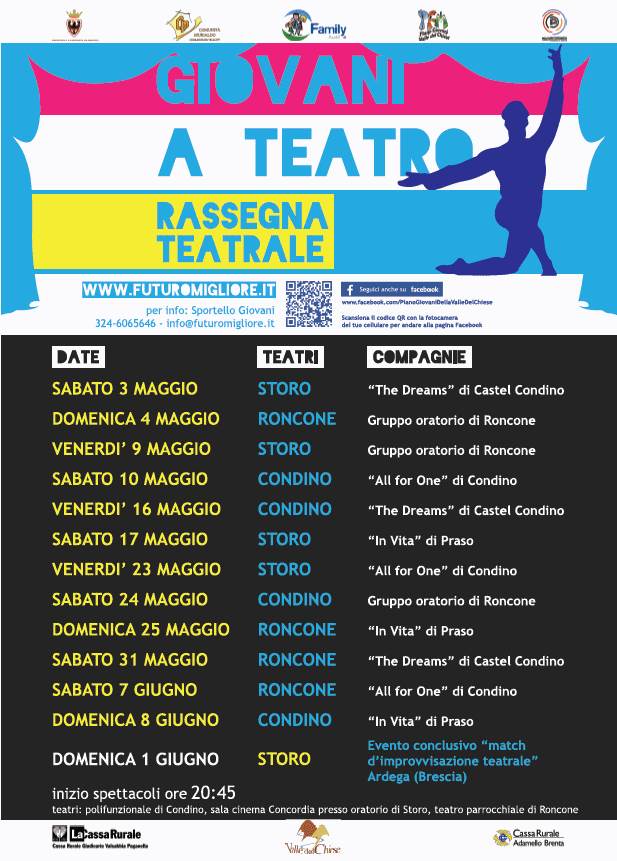 Giovani a Teatro piano giovani valle del Chiese