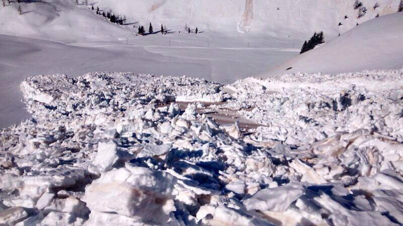 valanga a passo rolle 3 -foto protezione civile trentino