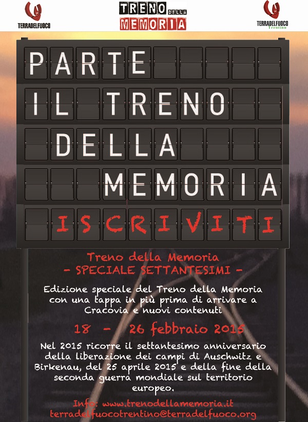 treno della memoria trentino iscrizioni treno della memoria trentino iscrizioni