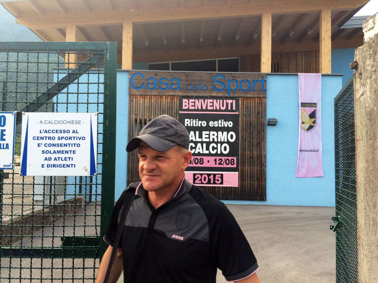 iachini a Storo - ritiro Palermo