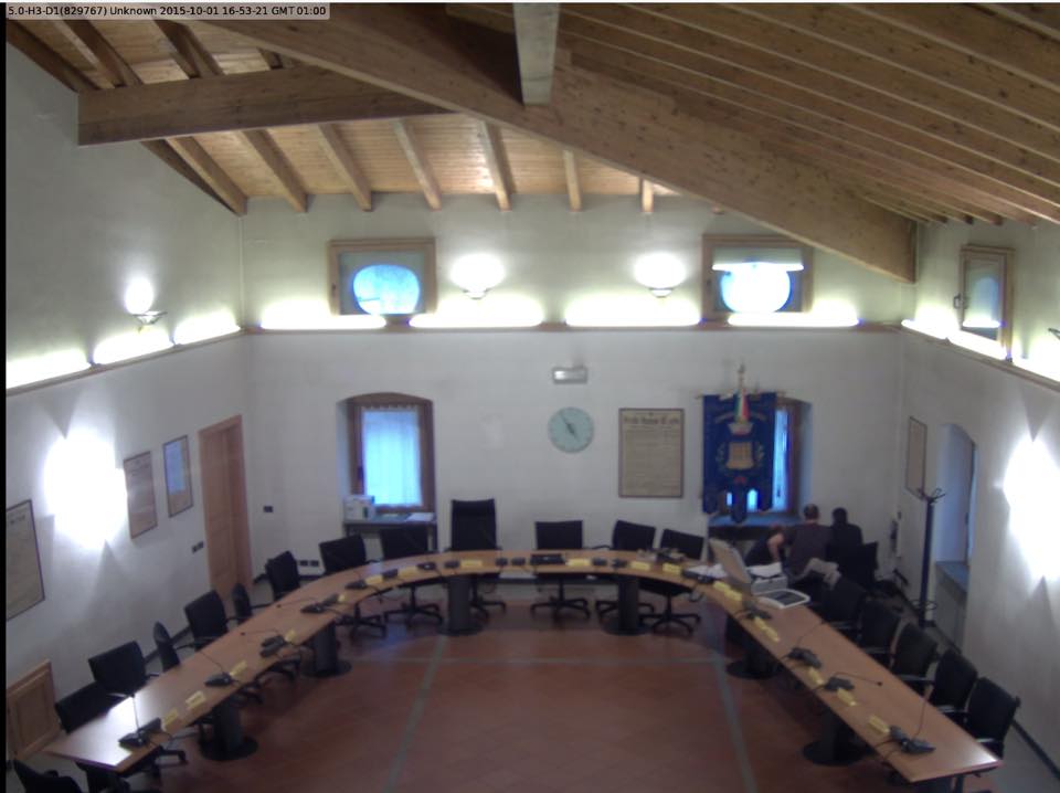 telecamere sala consiglio comunale Storo