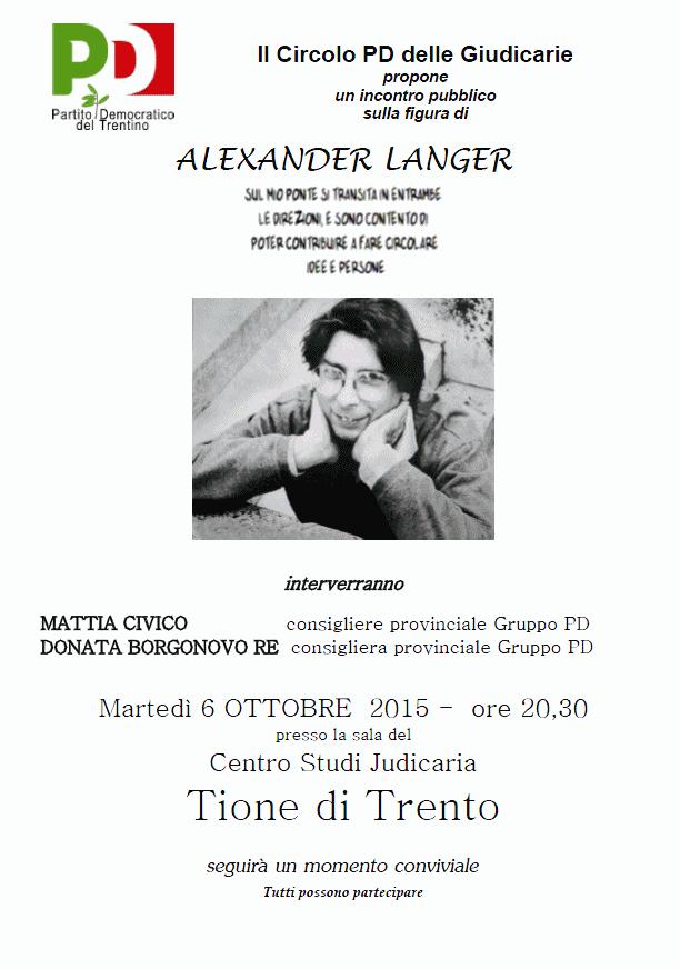 Incontro su Alexander langer