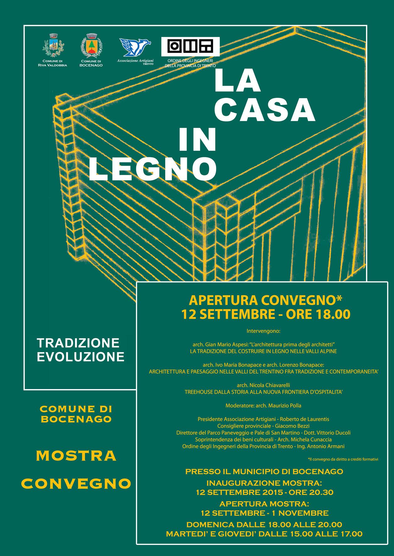 LA CASA IN LEGNO  - convegno a bocenago