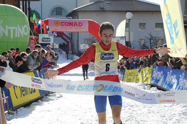 Alex Baldaccini primo alla ciaspolada 2013 - foto PANATO