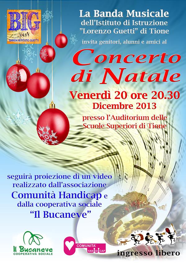 Concerto di Natale banda musicale Guetti venerdì 20 dicembre a Tione b