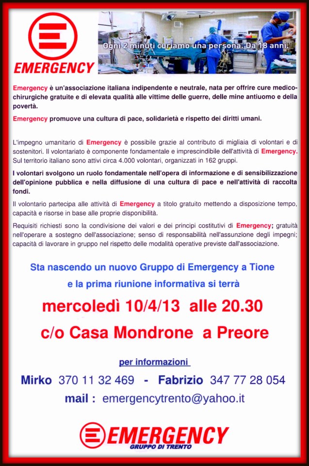 Emergency Giudicarie