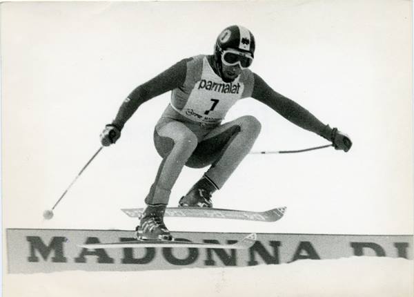 Franz Klammer in azione a Madonna di Campiglio
