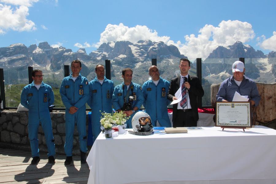I piloti della Pan con presidente Gottardi - Spinale 2013