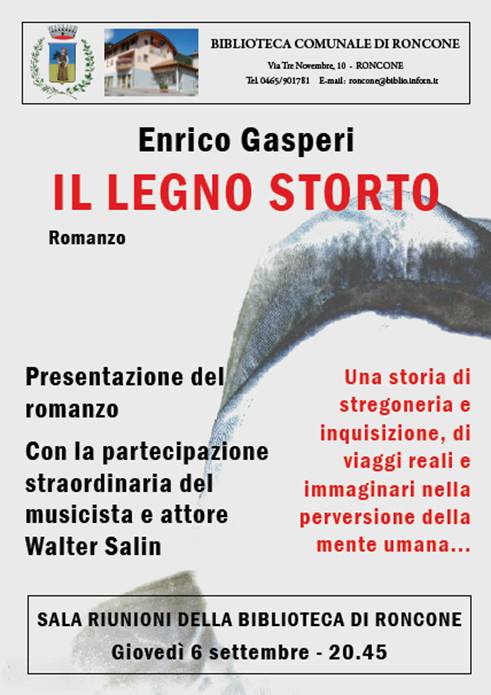 Il legno storto presentazione a Roncone