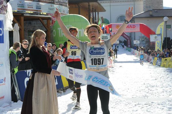 Isabella Morlini prima alla ciaspolada 2013 - foto PANATO