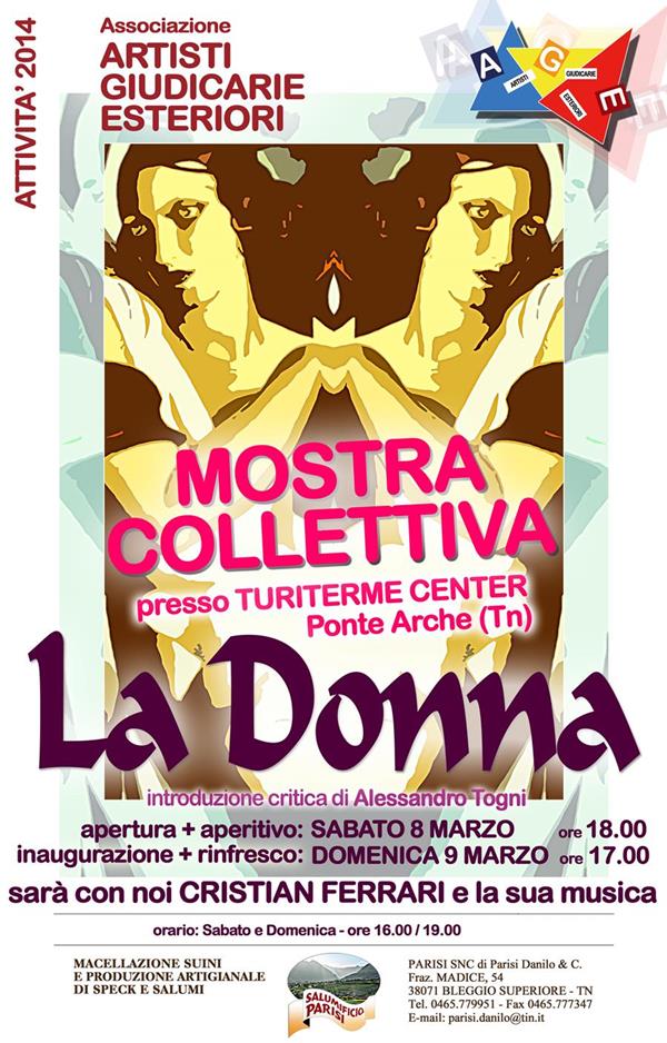 LA DONNA  mostra artisti giudicarie esteriori