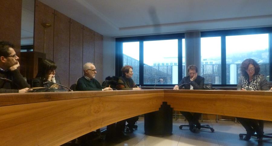 La presidente Ballardini il responsabile dellUfficio tecnico Polla con lassessore Olivi