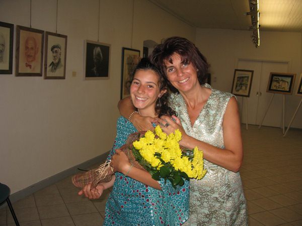 Mostra Stefania Riccadonna a Preore - Stefania Riccadonna con la figlia