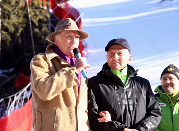 Rolly Marchi con Toni Masè e Lorenzo Dellai all'inaugurazione dellimpianto del Tulot