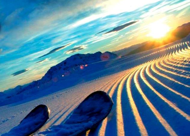 Trentino Ski sunrise Andalo