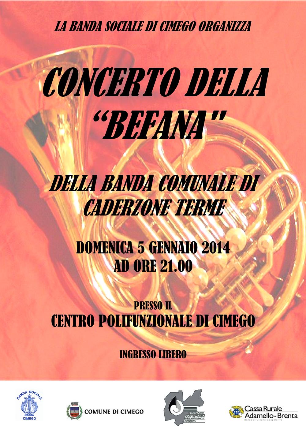 a Cimego concerto della Befana 1