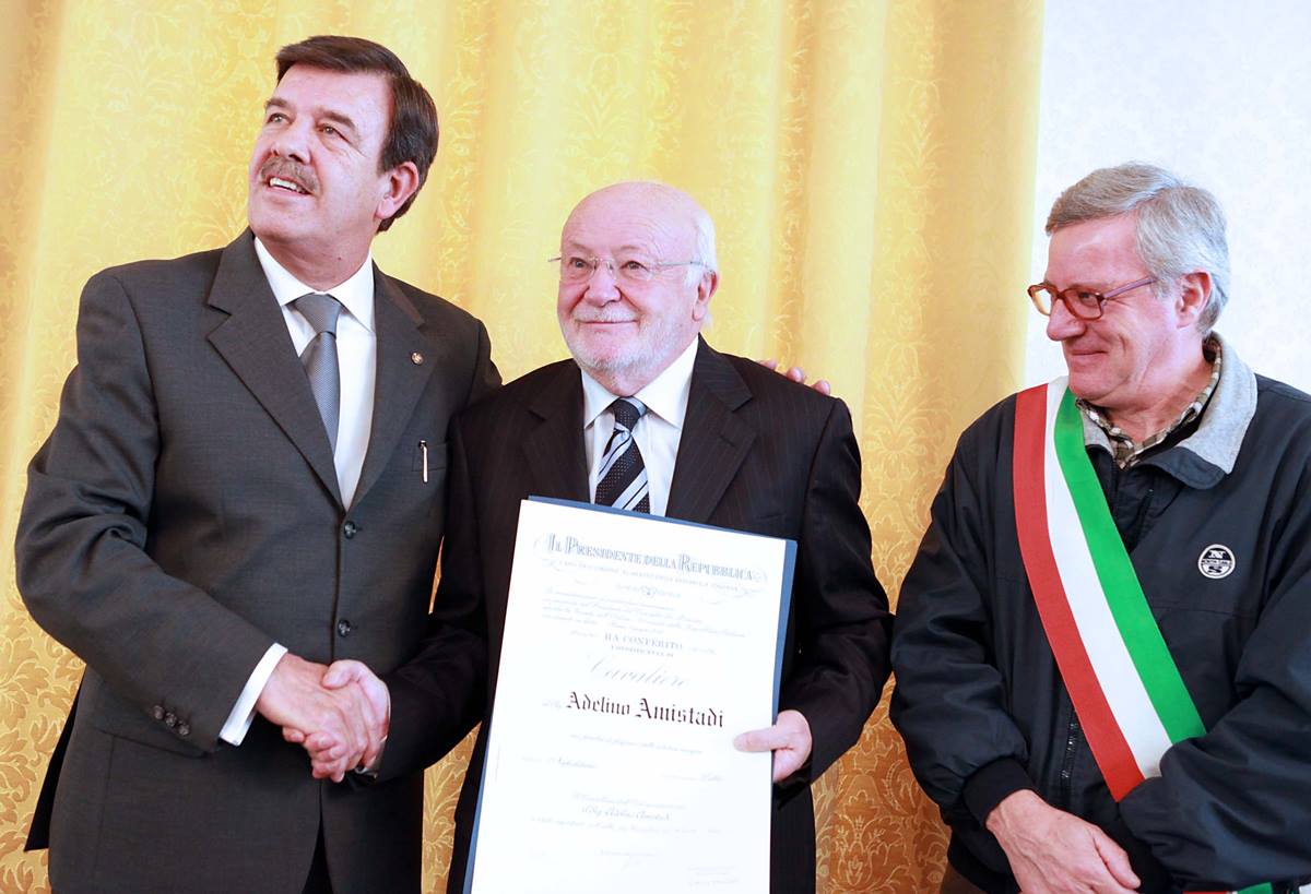 adelino Amistadi cavaliere della Repubblica