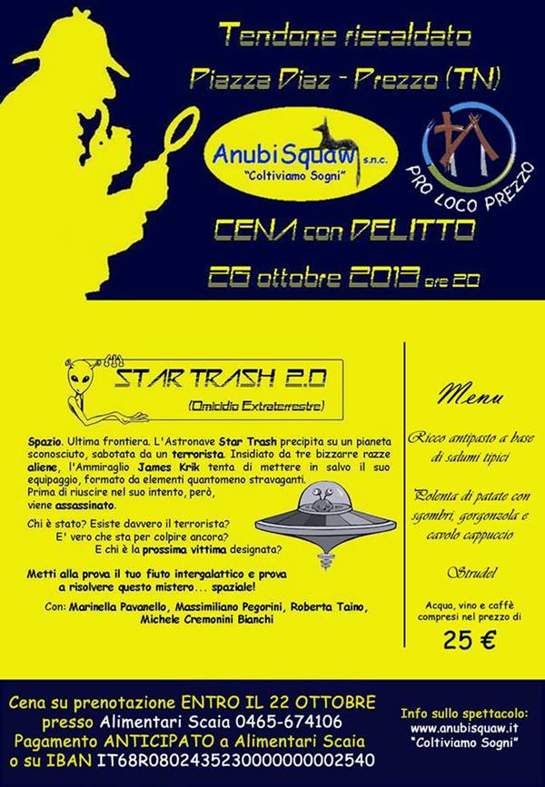 cena con delitto a Prezzo