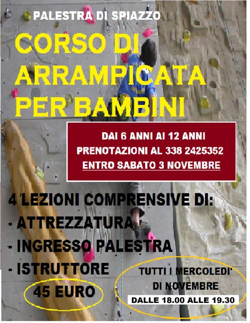 corso arrampicata spiazzo