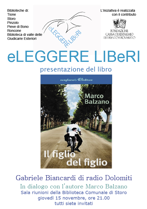 eLEGGERE LIBeRI presentazione del libro il Figlio del Figlio di Marco Balzano