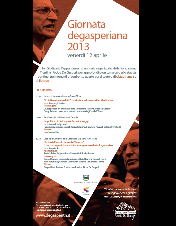 giornata degasperiana a Tione
