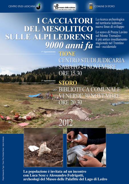 i cacciatori del mesolitico sulle alpi ledrensi