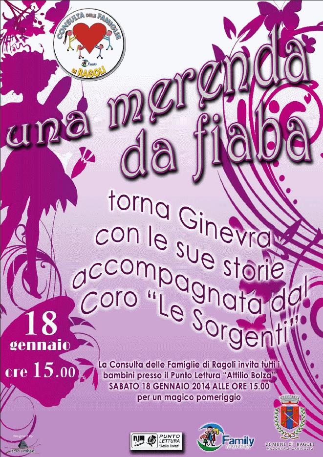 A Ragoli una merenda da fiaba  torna Ginevra con la collaborazione del Coro Le Sorgenti