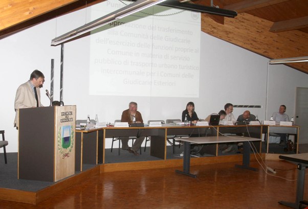 Assemblea Comunità delle Giudicarie - assessore Gianpaolo Vaia