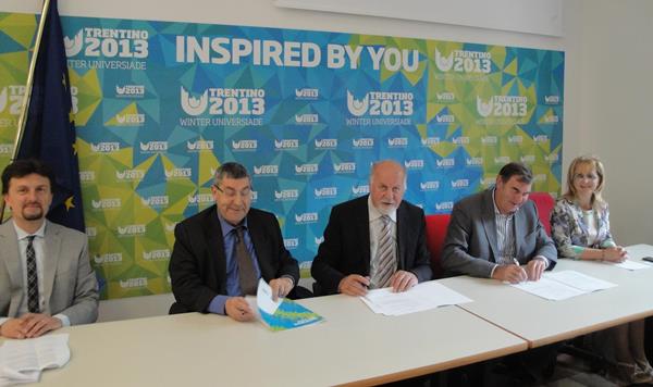 Paolo Bouquet Pierluigi Ferrari Sergio Anesi MarinoSimoni Antonietta Nardin Universiadi Trentino 2013