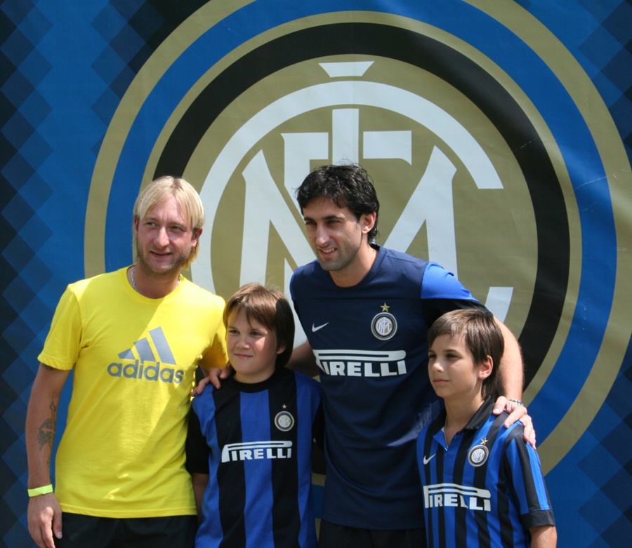 Plushenlo e Milito - Ritiro Inter a Pinzolo  luglio 2013