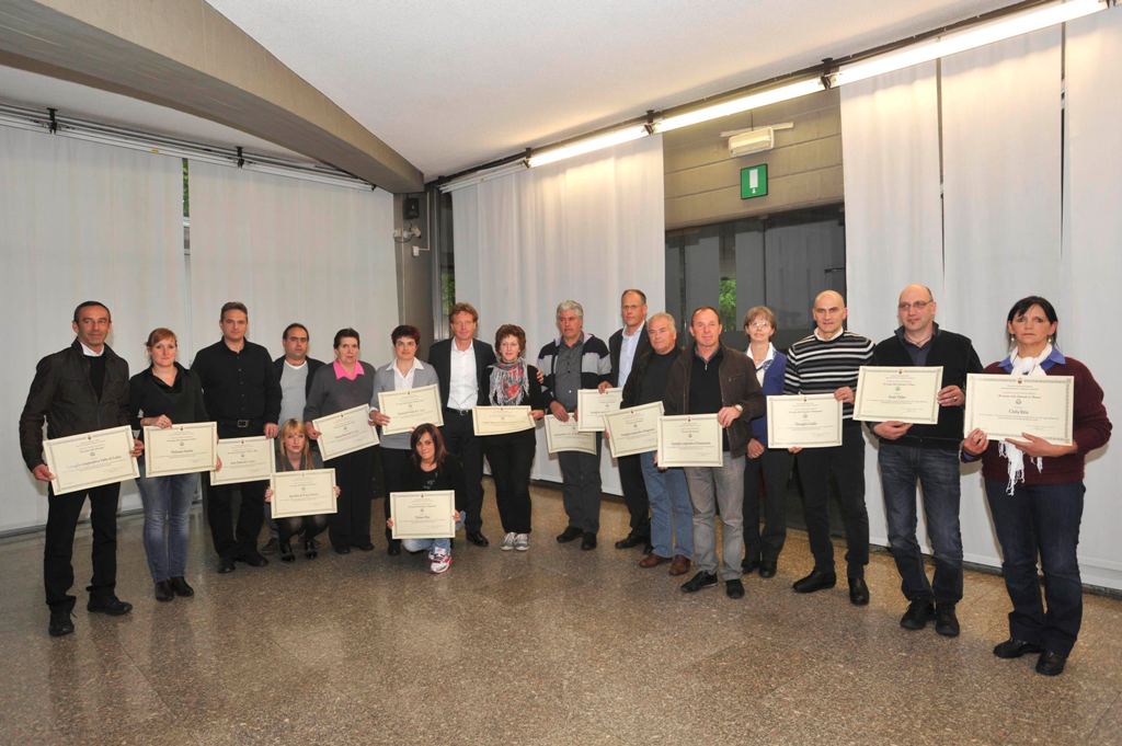 i premiati dall'assessore olivi