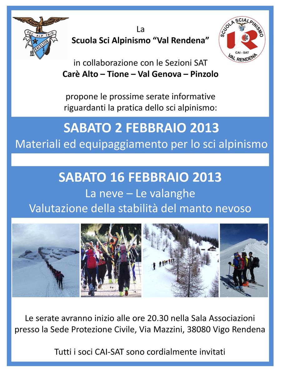 Sci alpinismo - Serate informative sat
