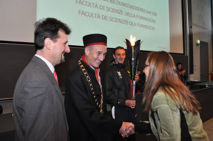 UNIVERSIADE TRENTINO 2013 LA TORCIA OGGI A BRESSANONE E A INNSBRUCK