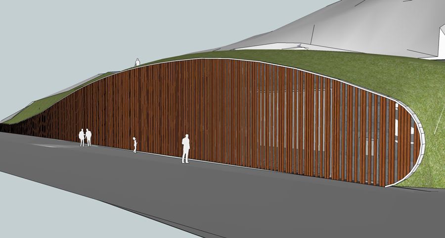 il magazzino che sorgerà al posto di Villa Vianini il magazzino che sorgerà al posto di Villa Vianini