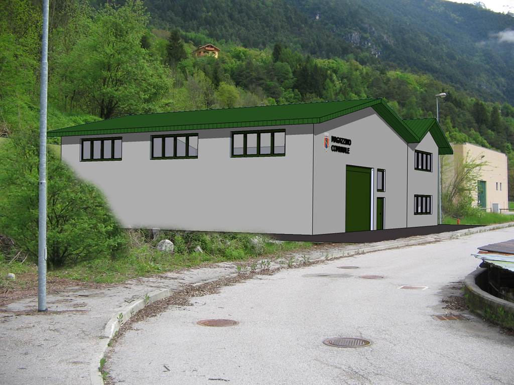 Ragoli magazzino comunale rendering Ragoli magazzino comunale rendering